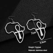 Fashion Hot Sale Cross Africa Map Earrings – Stylish Gifts — 4