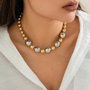 Exaggerated Punk Contrast Color Beaded Necklace – Jewelry Gift Ideas — 2