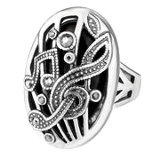 Hollow Carved Music Symbol Retro Ring – Creative Gifts — 8