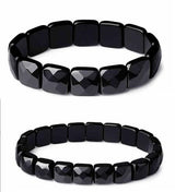 Men And Women Couple Natural Obsidian Bracelet – Jewelry Gift Ideas — 6