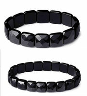 Men And Women Couple Natural Obsidian Bracelet – Jewelry Gift Ideas — 6