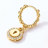 Vintage Wind Heart Lock S925 Silver 10K Gold Plated – Gifts for Her — 5