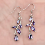 Inlaid Zircon Leaf-shaped Earrings – Practical Gifts — 3
