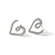 Line Spiral Love Heart Earrings Female – Gifts for Her — 5