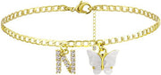 Butterfly Letter Feet Chain Fashion Inlaid Diamond – Stylish Gifts — 17
