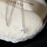 Sterling Silver Zircon Plated Necklace – Jewelry Gift Ideas — 3