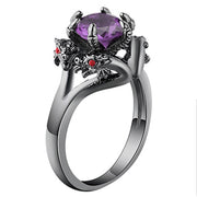 Color Zircon Black Gold Faucet Ring Women's Ring – Jewelry Gift Ideas — 1