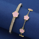 Lucky Five Petal Flower Bracelet Women's – Jewelry Gift Ideas — 14