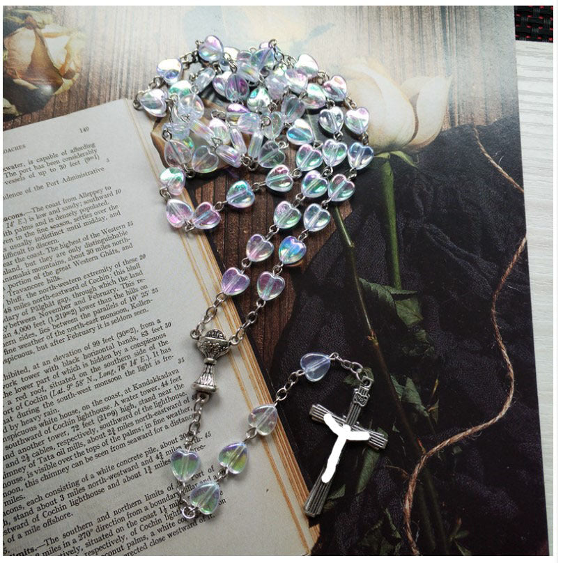 Korean Version Dual Color Plated Cross Necklace – Jewelry Gift Ideas — 1