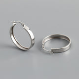Women's Fashion Wide Flat Round S925 Earrings – Stylish Gifts — 5