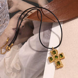 European And American Vintage Cross Black Rope – Jewelry Gift Ideas — 3