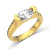 Inlaid Geometric Heart Shape Wedding Ring Women's – Jewelry Gift Ideas — 7
