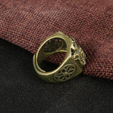 Ancient Brass Panlong Ring Men's Retro Antique Bronze – Gifts for Him — 3