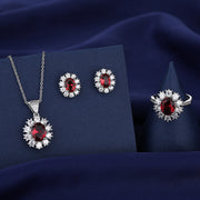 Full Diamond Necklace Ring Earrings Female – Jewelry Gift Ideas — 6