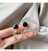 Round Small Circle White Fungus Ring Earrings – Thoughtful Gifts — 6