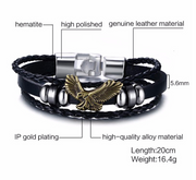 Alloy lucky figure 8 leather bracelet – Jewelry Gift Ideas — 16