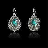 Turquoise Dripping Pear Shaped Earrings – Unique Gift Ideas — 2