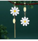 Fashion Asymmetric Flower Earrings – Stylish Gifts — 2
