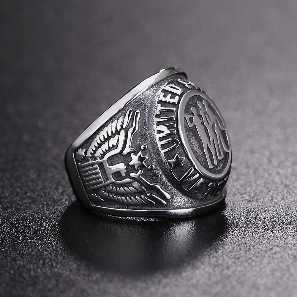 Mens Fashion Personalized Titanium Steel Ring – Stylish Gifts — 1