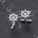 Men's Sailing Personality Rudder Cufflinks – Gifts for Him — 1