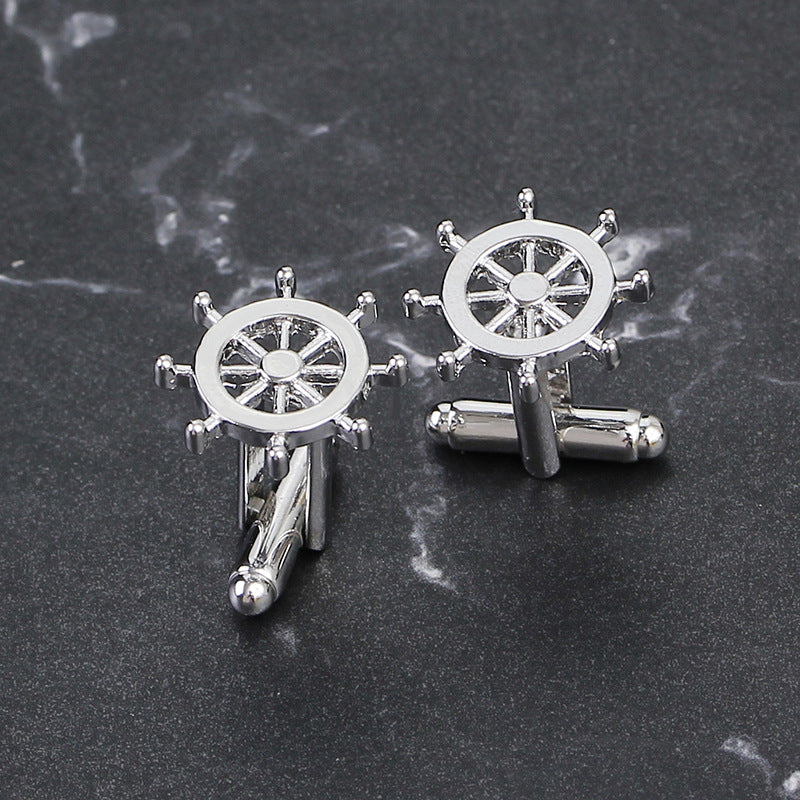 Men's Sailing Personality Rudder Cufflinks – Gifts for Him — 1