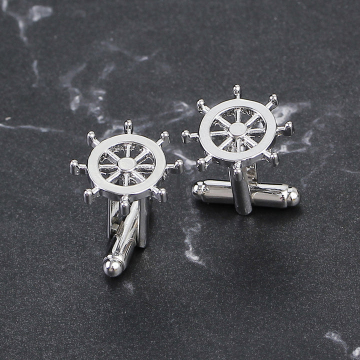Men's Sailing Personality Rudder Cufflinks – Gifts for Him — 1
