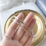 Sterling silver classic trend fashion simple bracelet – Stylish Gifts — 6