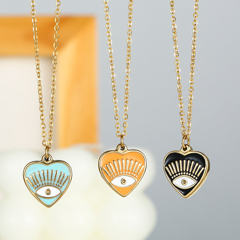 Fashion Love Oil Dripping Eyes Stainless Steel – Jewelry Gift Ideas — 1