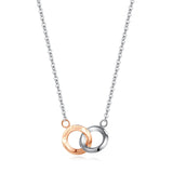 Personalized Titanium Steel Double Ring Necklace – Jewelry Gift Ideas — 4