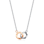 Personalized Titanium Steel Double Ring Necklace – Jewelry Gift Ideas — 4