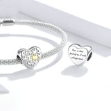 S925 Silver Love Puzzle Charm Plating Heart – Jewelry Gift Ideas — 3