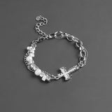 INS Men's Titanium Steel Bracelet Cross Style – Stylish Gifts — 2