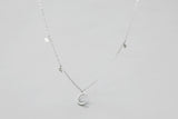 Moon star with diamond clavicle chain – Meaningful Gifts — 7