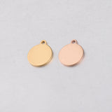 Stainless Steel Smooth Small Round Disc Pendant – Jewelry Gift Ideas — 1