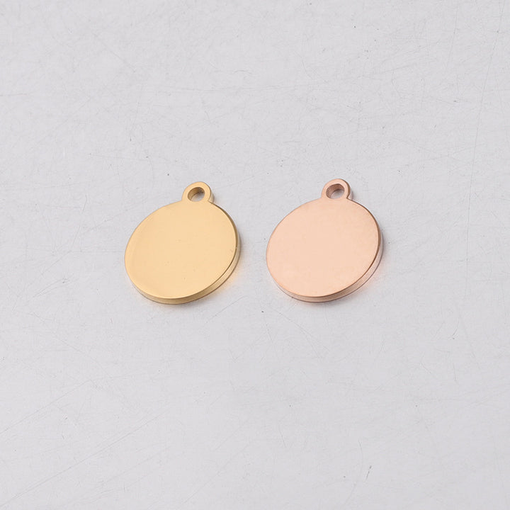 Stainless Steel Smooth Small Round Disc Pendant – Jewelry Gift Ideas — 1