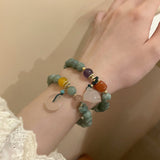 Chinese Style Safety Buckle Beaded Bracelet – Jewelry Gift Ideas — 5