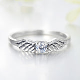 European and American Diamond Angel Wing Ring – Small Gift Ideas — 3