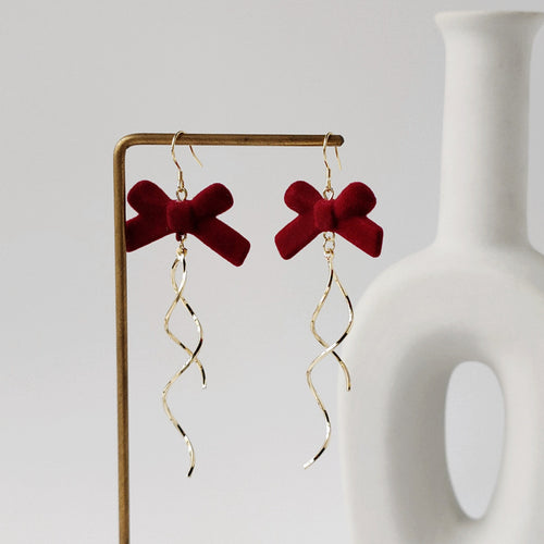 All-Match Long Tassel Earrings Bow Earrings – Unique Gift Ideas — 2