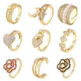 Micro-set Ring, Ring, Adjustable Ring, Butterfly – Stylish Gifts — 1
