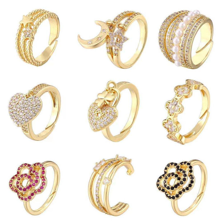 Micro-set Ring, Ring, Adjustable Ring, Butterfly – Stylish Gifts — 1