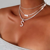 Custom silver tennis personalized name choker – Jewelry Gift Ideas — 6