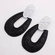 Water Drop Color Contrast Alloy Hollow Earrings – Meaningful Gifts — 2