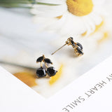 Cherry Earrings Cute Black Earrings Female – Gifts for Her — 2