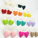 Heart-shaped Earrings Acrylic Simple Advanced – Useful Gifts — 4