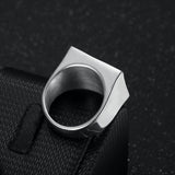 Titanium Steel Gold Plated Men's Ring – Gifts for Him — 4