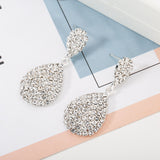 Rhinestone Claw Chain Drop Stud Earrings – Birthday Gifts — 4