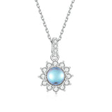 Platinum Plated Sparkle Little Sun Necklace Stud – Jewelry Gift Ideas — 7