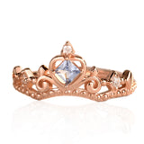 S925 Sterling Silver Pcean Diamond Crown Ring Women – Gifts for Her — 5
