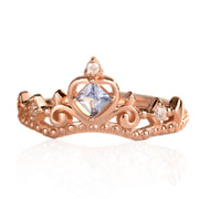 S925 Sterling Silver Pcean Diamond Crown Ring Women – Gifts for Her — 5