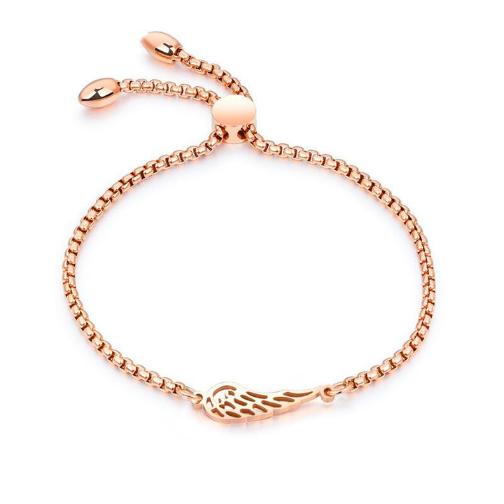 Rose gold feather bracelet – Jewelry Gift Ideas — 1